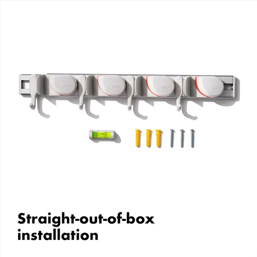 Miniatura 6 de OXO Good Grips Organizador Montado en Pared para Escoba y Fregona