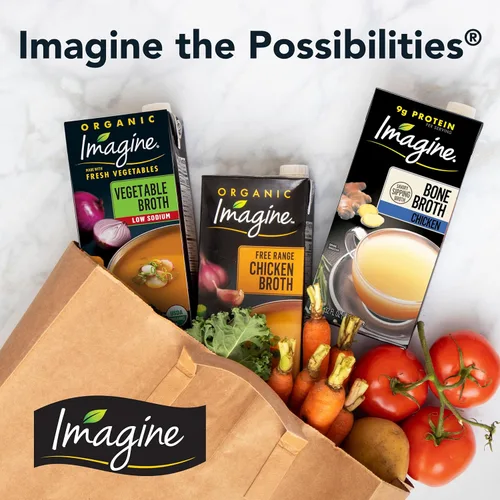 Miniatura 7 de Imagine Caldo de Vegetales Orgánico Bajo en Sodio Sin Pollo 32 oz
