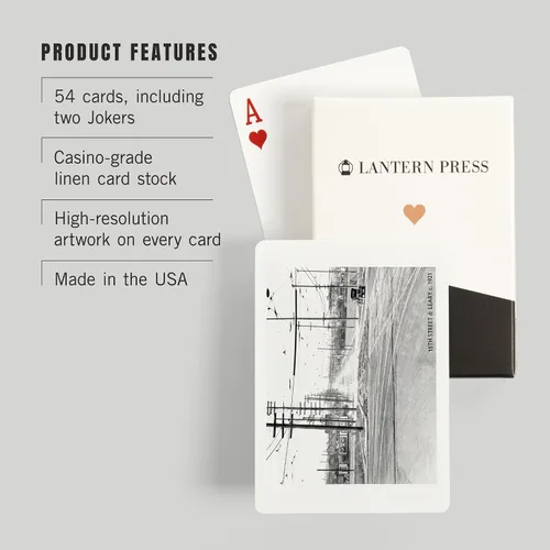 Miniatura 3 de Lantern Press Ballard, Seattle, WA, 15th and Leary, 52 Playing Cards for Adults, Poker Size Card Deck