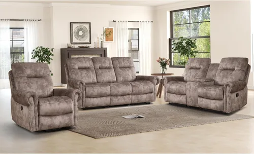 Miniatura 24 de EBELLO - Silla reclinable eléctrica con masaje y calor, sillón reclinable de tela suave para adultos, sofá reclinable individual acolchado, diseño