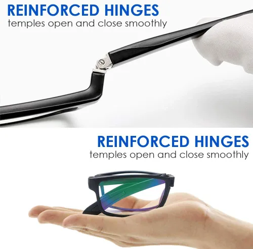 Miniatura 4 de LUFF Reading Glasses blue light blocking 4 Pairs Folding spring hinge Readers Women Men