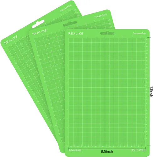 Miniatura 2 de REALIKE Alfombrilla de corte de 8.5 x 12 pulgadas compatible con Cricut Joy Xtra, alfombrillas de corte de agarre estándar verde para accesorios Joy