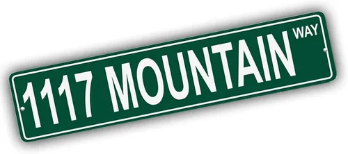 New Mexico Mountains Pick Your Mountain Compatible/repuesto para 1117 Mountain United States Mountain Aluminio Metal Tin Street Sign Style Home