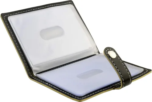 Miniatura 2 de Karlling billetera de cuero suave para 20 tarjetas de crédito, Negro
