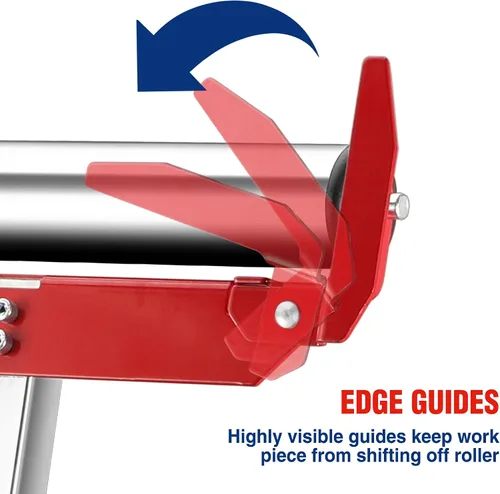 Miniatura 5 de WORKPRO Soporte de Rodillo Plegable con Altura Ajustable, Servicio Pesado con Capacidad de Carga de 250 LB, Salida para Carpintería