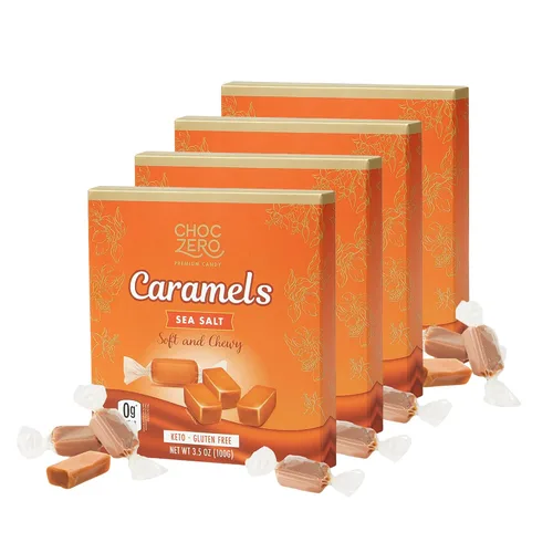 Miniatura 6 de ChocZero Caramelos de Almendra Sin Azúcar, Blandos y Masticables con Almendras Tostadas, Dulce Keto, Todo Natural, Snack Bajo en Carbohidratos