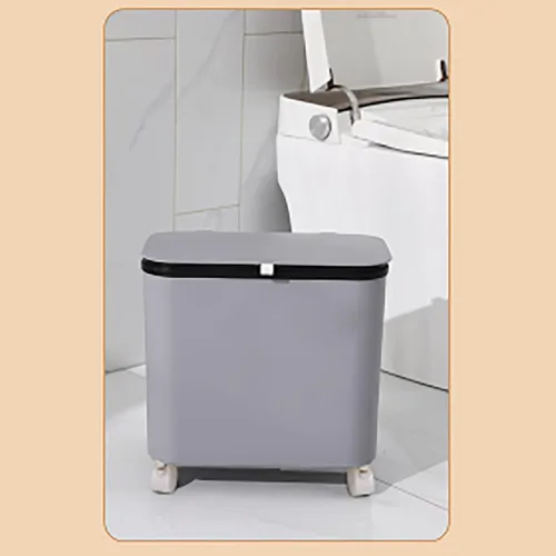 Miniatura 7 de Contenedor de compost para cocina, contenedor de compost para cocina interior, sellado, poleas fijas, botes de basura con tapas y separadores Verde