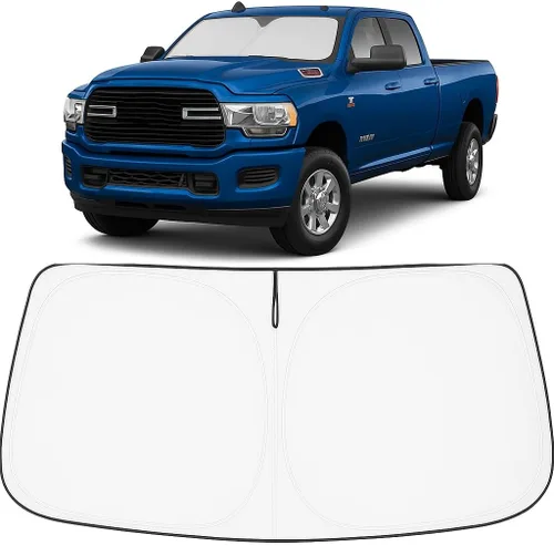 Miniatura 204 de Proadsy Parasol para parabrisas actualizado 2025, ajuste personalizado Dodge RAM 1500 2Dr 2019-2024 2025, 4 capas, plegable, protector de parasol