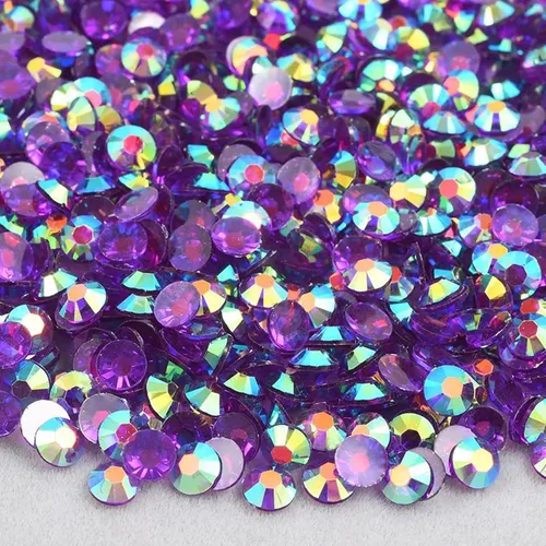 Miniatura 17 de 5000 diamantes de imitación de resina de 0.157 in, diamantes de imitación transparentes con parte trasera plana para manualidades, diamantes de Rosa
