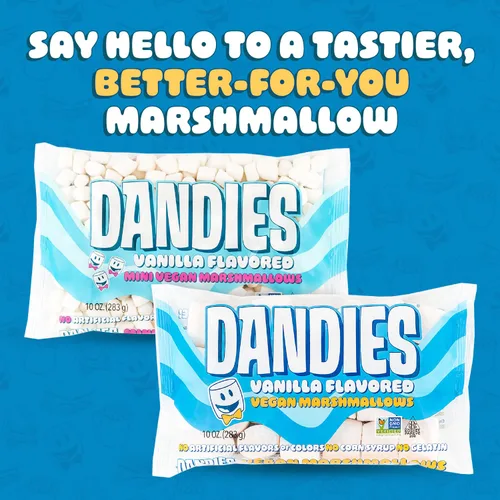Miniatura 7 de Dandies - Minis - Malvaviscos veganos, vainilla, 10 onzas (paquete de 4)
