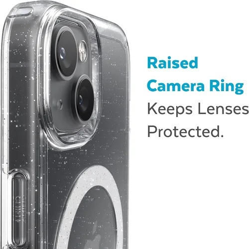 Miniatura 6 de Speck - Funda transparente para iPhone 15 Plus y 14 Plus, delgada, construida para MagSafe, resistente a los arañazos y protección contra caídas