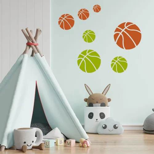 Miniatura 6 de Plantilla de Baloncesto, 8 Piezas Plantillas Grandes de Baloncesto para Pintar, Lindas Plantillas Deportivas Reutilizables de Plástico Plantillas