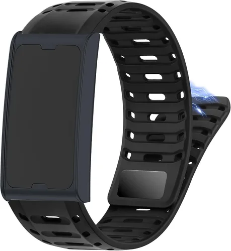 Lamshaw Compatible con las bandas Amazfit Helio, nueva silicona deportiva a prueba de sudor, correa unisex transpirable compatible con Amazfit Helio
