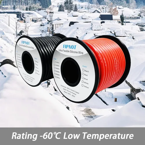 Miniatura 4 de Cable de 8 AWG Alambre Calibre 8 de Silicona - Carrete Negro de 25 pies, Alambre de Cobre Estañado Trenzado Extra Flexible 8AWG para Soldadura 200℃