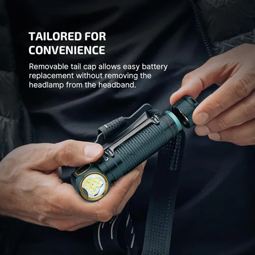 Miniatura 4 de OLIGHT Perun 3 - Linterna frontal recargable, 3000 lúmenes LED con luz roja, lámpara frontal impermeable con diadema para campamento al aire libre
