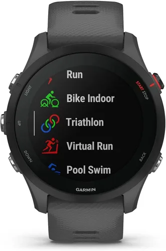 Miniatura 6 de Garmin 010-02641-00 Forerunner 255 Reloj inteligente GPS gris pizarra Modelo socio oficial de Estados Unidos Paquete con paquete de protección