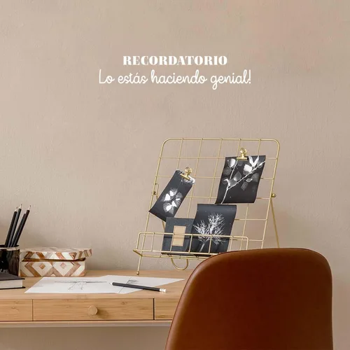 Vinyl Wall Art Decal - Recordatorio Lo Estás Haciendo Genial/Reminder You're Doing Great - 4" x 18" - Motivating Self Esteem Quote Sticker for