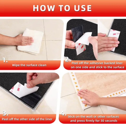 Miniatura 7 de Cinta de gancho y bucle de 1 pulgada x 20 pies, tira de adhesión resistente, cinta autoadhesiva de enclavamiento, tiras de montaje adhesivas