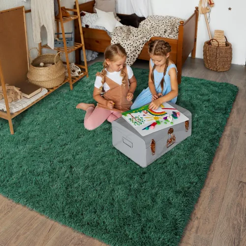 Miniatura 152 de Dssimo - Alfombra superesponjosa para la habitación, alfombra de área moderna, pequeña, suave y acogedora de felpa para niños, niñas y adolescentes