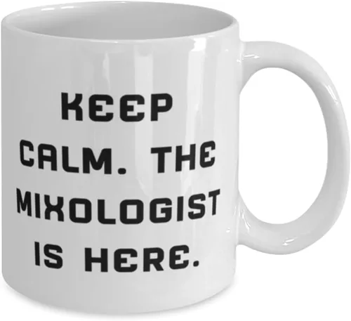 Miniatura 2 de Regalos brillantes de mixólogo, mantén la calma. The, Cool Birthday 11oz 15oz taza idea de regalos para colegas, regalos mixólogos de amigos