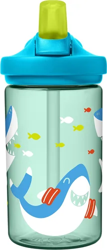 Miniatura 23 de CamelBak Eddy+ Kids Water Bottle with Bite Valve Straw, Leak‑Resistant Easy‑Sip Design for Everyday Hydration, 14oz Kids Animales de la selva