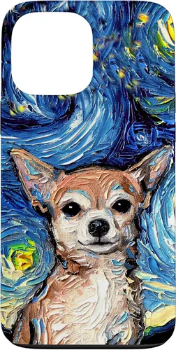 Miniatura 24 de Aja - Funda para iPhone 17, diseño de perro de noche estrellada, color marrón