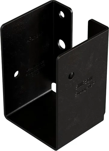 Miniatura 7 de Simpson Strong-Tie APLH24R Outdoor Accents ZMAX, colgador de vigas de luz negra para 2x4 áspero (paquete de 12)