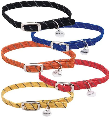 Miniatura 5 de Collar para mascotas ElastaCat., Adjustable, Negro