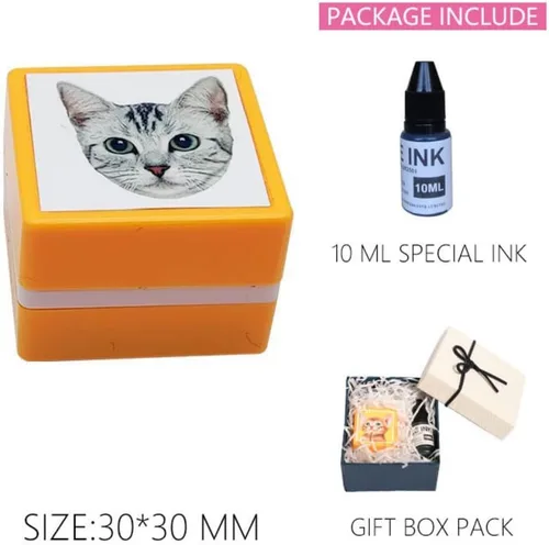 Miniatura 2 de Sellos personalizados para retratos de mascotas, sellos personalizados con nombre con foto, para gatos y perros, recuerdos, sellos personalizados