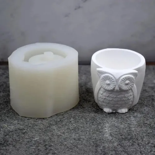 Molde de silicona para maceta de flores de suculentas NINEXY para DIY, yeso, cemento, epoxi, resina, jarrón, candelabro, caja de almacenamiento,