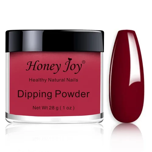 Miniatura 9 de Honey Joy Juego de 8 piezas de polvo de inmersión fino para inmersión en polvo, sistema de color de uñas en polvo, rosa claro de verano, violeta