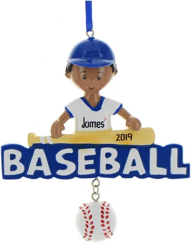 Miniatura 2 de Adorno de béisbol personalizado 2025 – Adornos de béisbol con letras para árbol de Navidad, decoraciones de fiesta de béisbol, regalos de béisbol