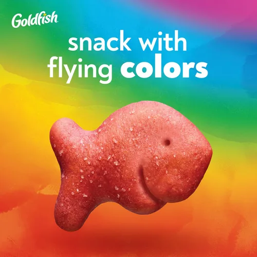 Miniatura 3 de Goldfish Colors - Galletas de queso cheddar, galletas horneadas, bolsa de 6.6 onzas