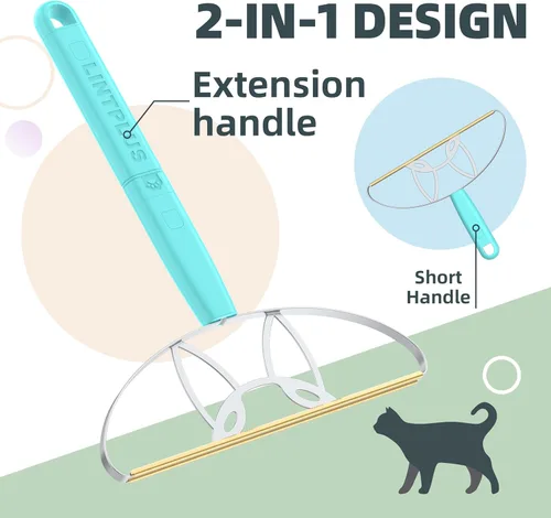 Miniatura 3 de Kit de removedor de pelo de mascotas Flex MAX & Pro de LINTPLUS - Herramienta de eliminación de pelo de perro y gato para muebles, alfombras