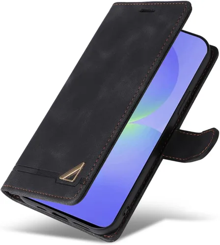 Miniatura 4 de Compatible con Redmi A1 4G / A2 4G Flip Kickstand (piel sintética), cierre magnético, ranura para tarjetas, estilo cartera, funda protectora