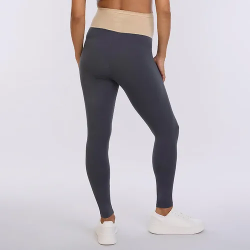 Miniatura 19 de Motherhood Maternity Leggings esenciales elásticos de longitud completa para mujer, ajuste secreto sobre el vientre
