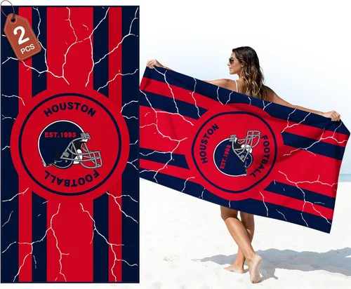 Miniatura 29 de Football Fan Thin Lightweight Microfiber Beach Towel Las Vegas City Themed Large Absorbent Oversized Towels Men Women Stuff Raiders Team Dad Husband