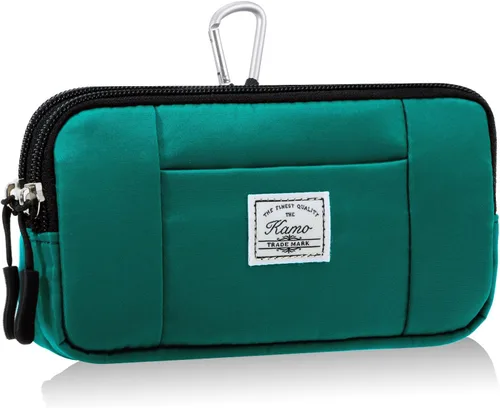 Miniatura 22 de KAMO Funda multiusos de lona horizontal para smartphone, funda para teléfono celular con asa para cinturón, bolsas de cinturón para mujeres, funda