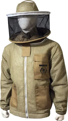 Brutul Bee - Chaqueta ventilada ultraligera de 3 capas con velo redondo