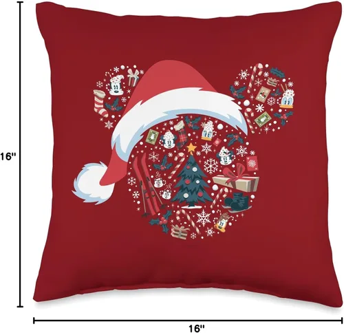 Miniatura 4 de Disney Minnie Mouse Icon Winter Lodge Holiday - Almohada roja