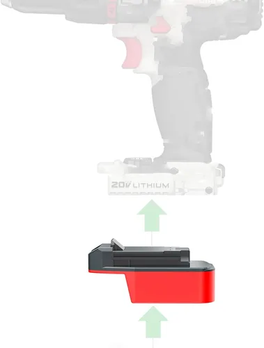 Adaptador para baterías de litio Milwaukee M18 Slider, se adapta a cable Porter de 20 V MAX (no 18 v), herramientas inalámbricas, solo adaptador