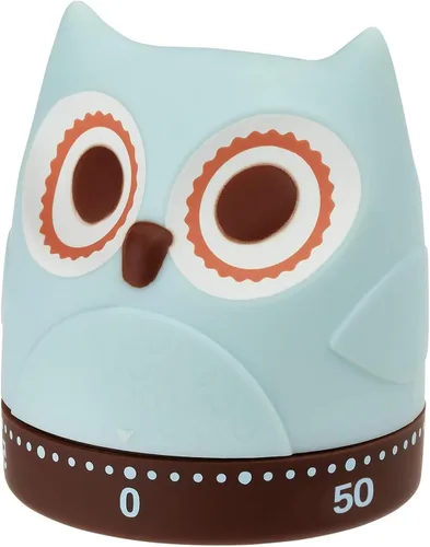 Miniatura 14 de Temporizador de cocina mecánico, lindo de cuerda de 60 minutos, temporizador manual de cuenta regresiva para niños, aula, hogar, estudio y cocina