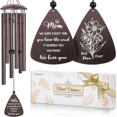 Miniatura 13 de Regalos para abuela, campanillas de viento de bronce de 32 pulgadas, regalos para abuela, el mejor regalo de cumpleaños o Navidad para abuela