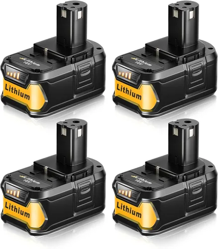 FERRYBOAT Batería de repuesto P108 para Ryobi 18 V, iones de litio recargable ONE + 7.0 Ah P103 P104 P105 P107 P102 P109 P190 P191 P122, paquete de 4