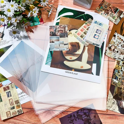 Miniatura 7 de Jecery 10 protectores rígidos de impresión de 8.5 x 11 pulgadas, protectores de páginas de papel de plástico rígido transparente para documentos