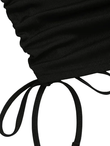 Miniatura 4 de SweatyRocks Camiseta corta sin mangas de punto acanalado para mujer