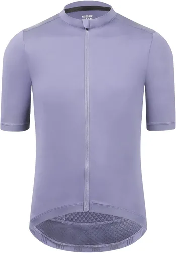 RISESBIK Men's Cycling Jersey Zipper Pocket Short Sleeve Lightweight Aero Race Fit Bike Jersey, UPF 50+ Biking Cycling Shirt