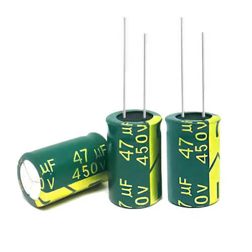 Miniatura 9 de 20 condensadores electrolíticos de 4.7 UF/450 V, condensadores electrolíticos de aluminio de alta frecuencia para refrigerador, TV, monitor LCD