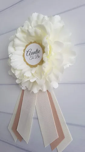 Miniatura 5 de Banda para mamá y papá para ser Pin Banda y ramillete para baby shower Hecho a mano en Estados Unidos
