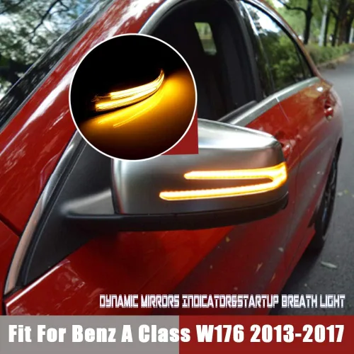 Miniatura 4 de Espejos Laterales Dinámicos LED con Señal de Giro Secuencial para Mercedes Benz Clase A/B/C/E/S/CLA/GLA/GLK/CLS W176 W246 W204 W212 X156 C250 C300